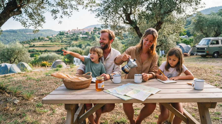 Experience the charm of a campsite near Grasse for your day trip